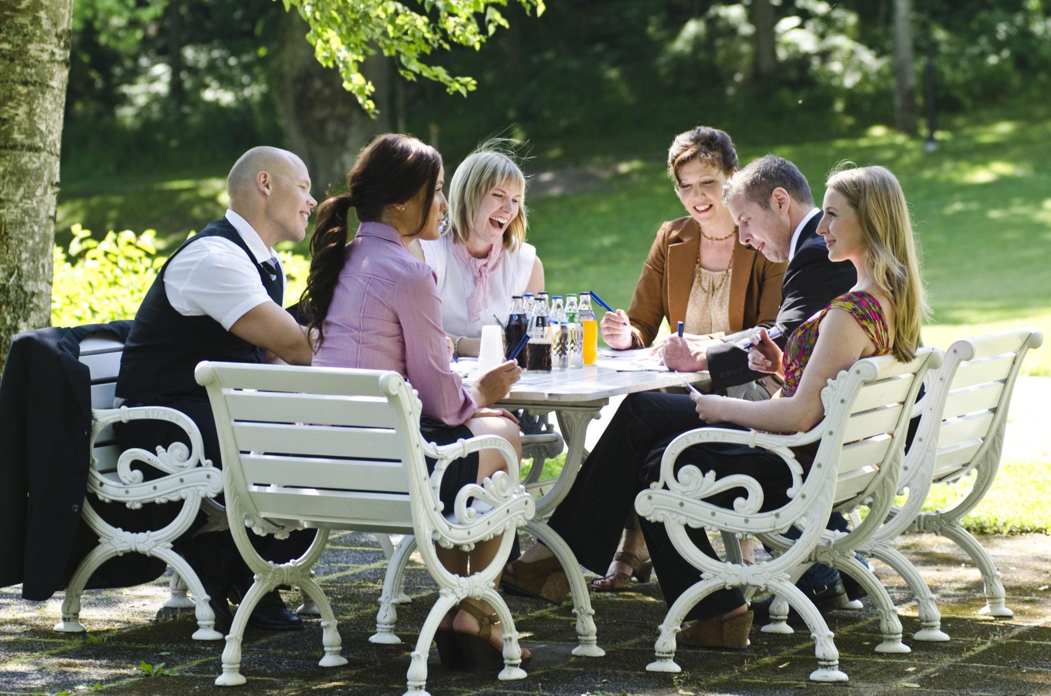 Haikon Kartanon puistossa.